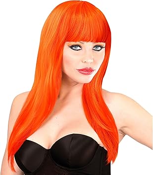 WIDMANN MILANO PARTY FASHION - Peluca Vogue, pelo sintético, peluca pelo largo para carnaval